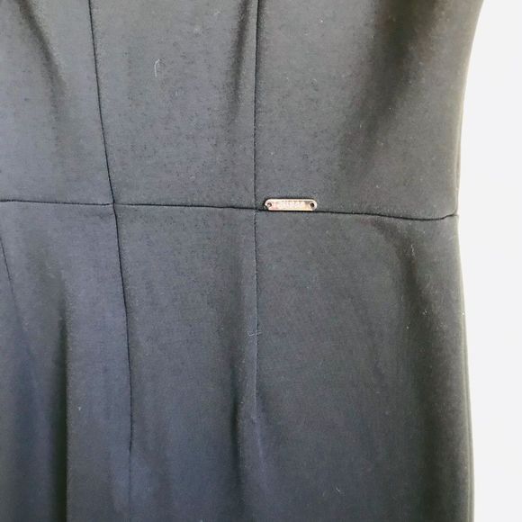 Guess Black Rosita Lace Up Bodycon Mesh Cocktail Dress - Picture 7 of 7